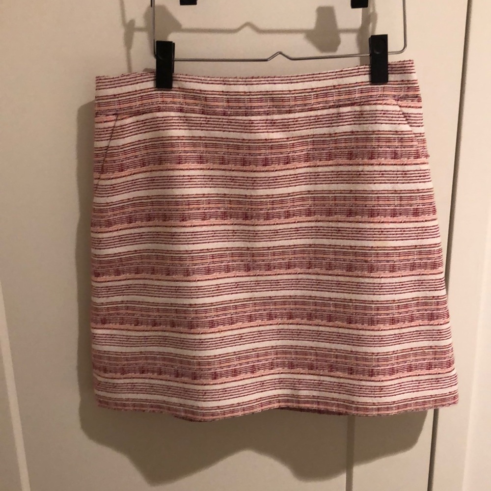 Loft Black and White Skirt - 8